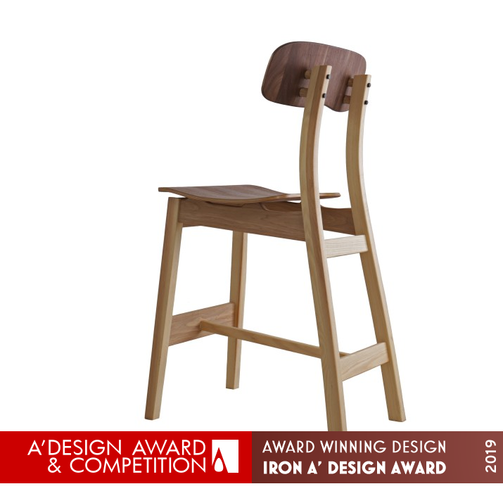 Beke Kitchen Bar chair by John G Williams Iron Furniture Design Award Winner 2019 