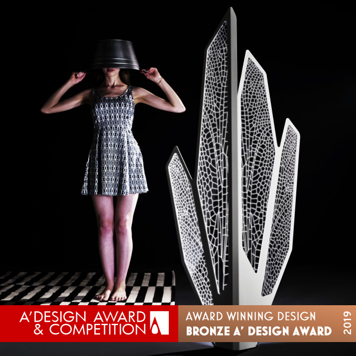 Foglia Photocatalytic Smart Floorlamp Photocatalytic Floorlamp by Kevin Chu Bronze Lighting Products and Fixtures Design Award Winner 2019 