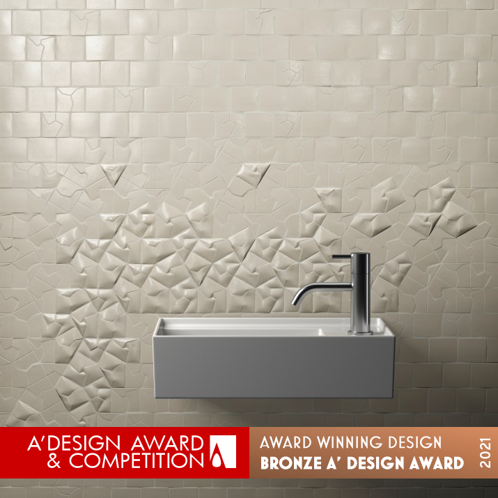 Squar Dimensional Tiles by Giovanni Barbieri Bronze Building Materials and Construction Components Design Award Winner 2021 