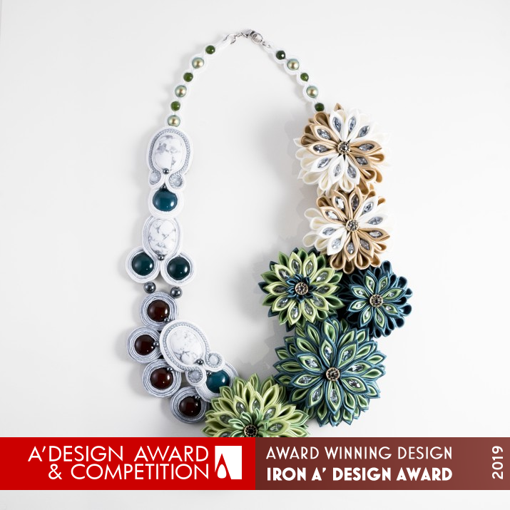 Zen Garden Necklace by Asuka Saito Iron Jewelry Design Award Winner 2019 