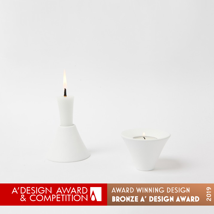 Diamond Fuji Candle Holder by Hiroyuki Sugiyama Bronze Furniture Design Award Winner 2019 