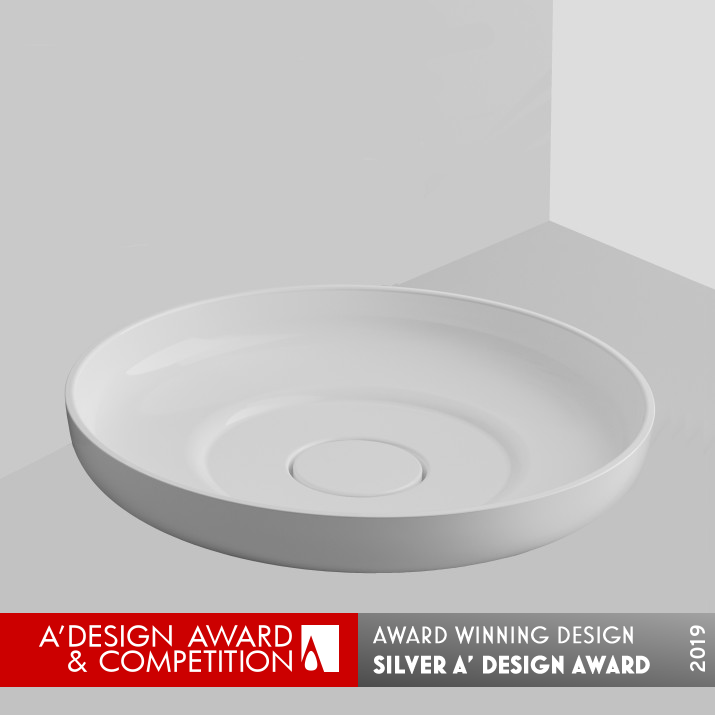 Viv Wasbasin by Marta Gebska Silver Bathroom Furniture and Sanitary Ware Design Award Winner 2019 