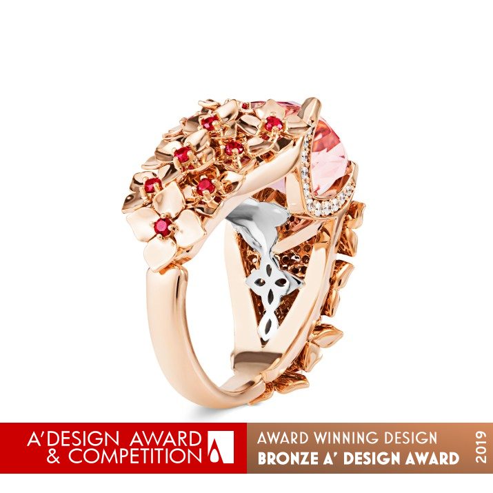 Emperor's Love Ring Ring by Nina Vidmar Bronze Jewelry Design Award Winner 2019 