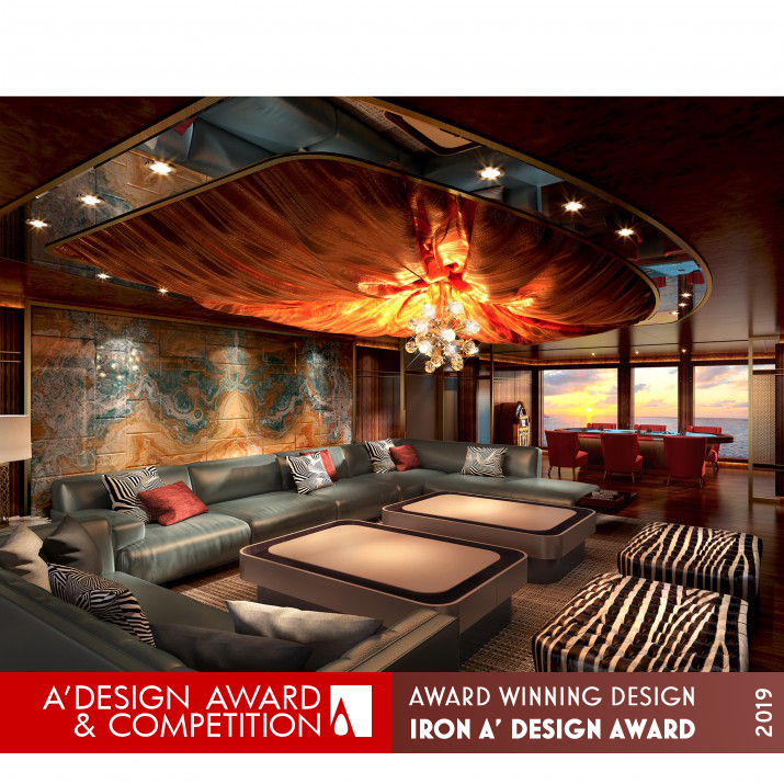 Red Star Yacht Interior by David Chang Iron Yacht and Marine Vessels Design Award Winner 2019 