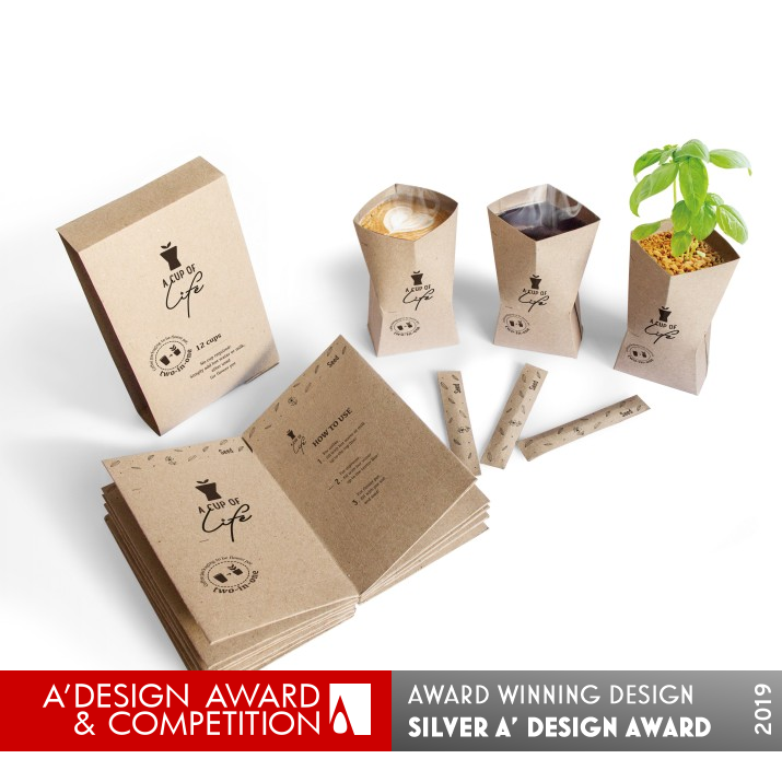 A Cup of Life Multifunctional Coffe Cup by Miki Kawamura Silver Packaging Design Award Winner 2019 