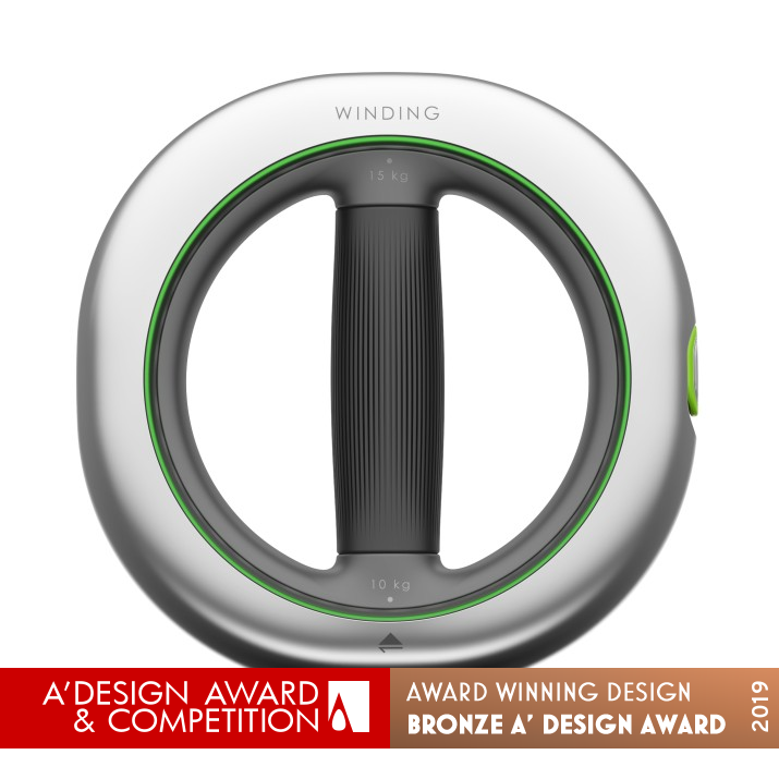 Winding Adjustable Fitness Dumbbell by Daodun Studio Bronze Sporting Goods, Fitness and Recreation Equipment Design Award Winner 2019 
