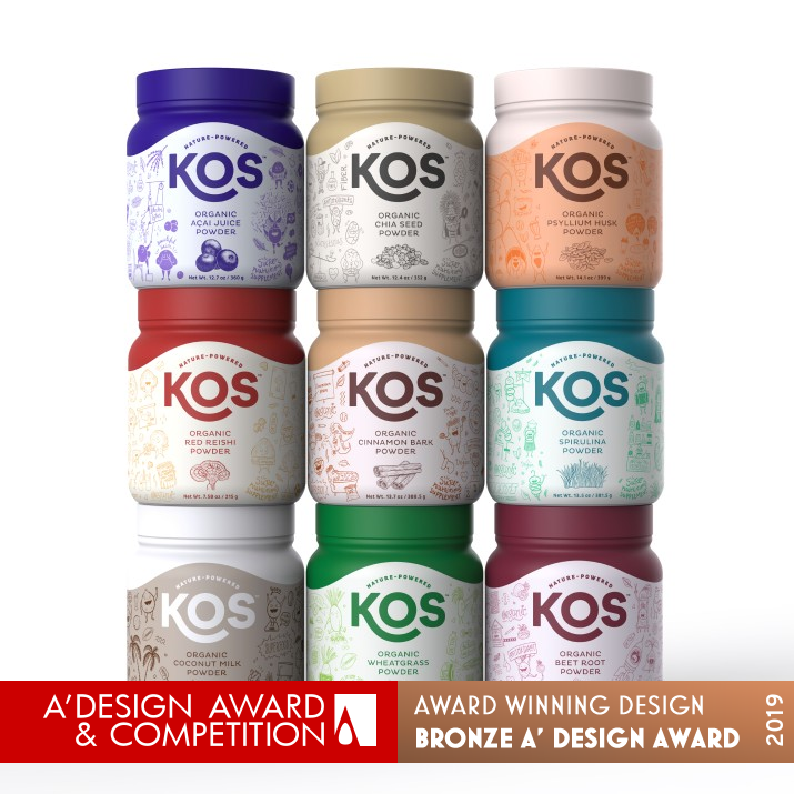 KOS Labels by Juan Jose Montes Bronze Packaging Design Award Winner 2019 