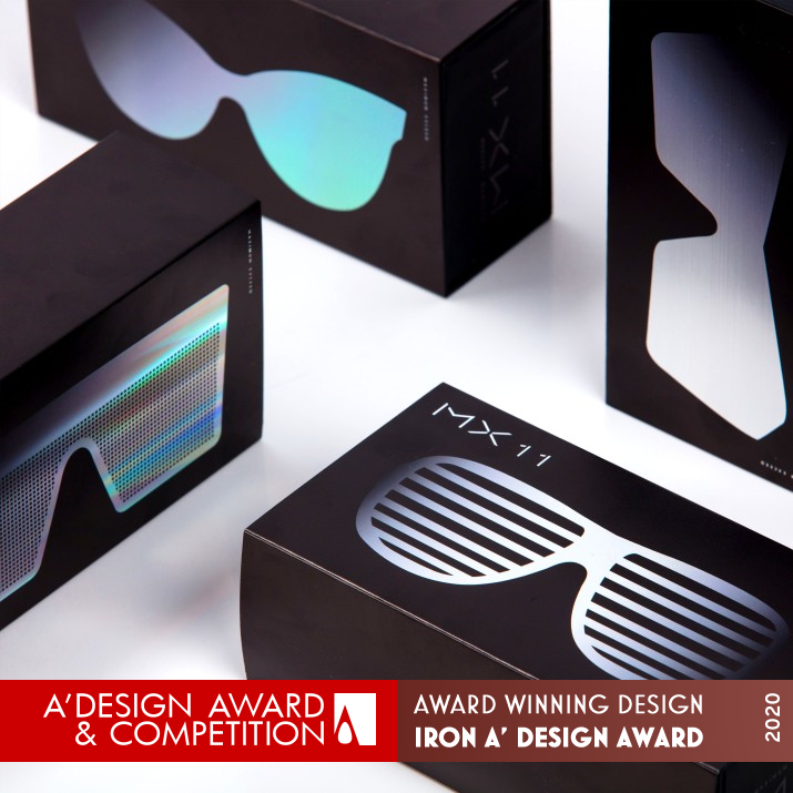 MX 11 Sun Glasses by Hu Jijun and Xian Yan Iron Packaging Design Award Winner 2020 