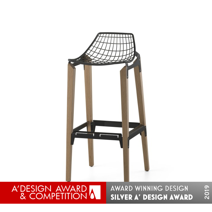 Carbon Barstool by HOMEL DESIGN FURNITURE Silver Furniture Design Award Winner 2019 