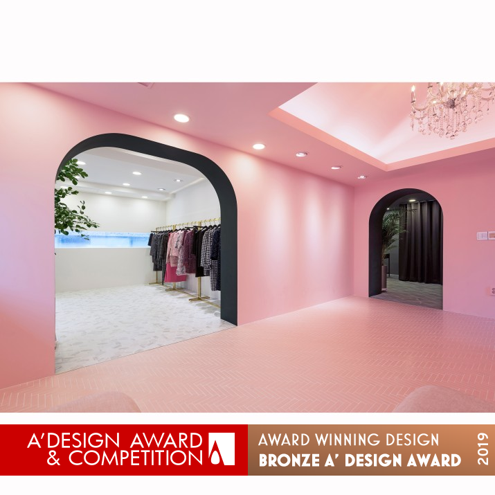 A Whimsical Wander Showroom Showroom by Hyuntek Yoon Bronze Interior Space and Exhibition Design Award Winner 2019 