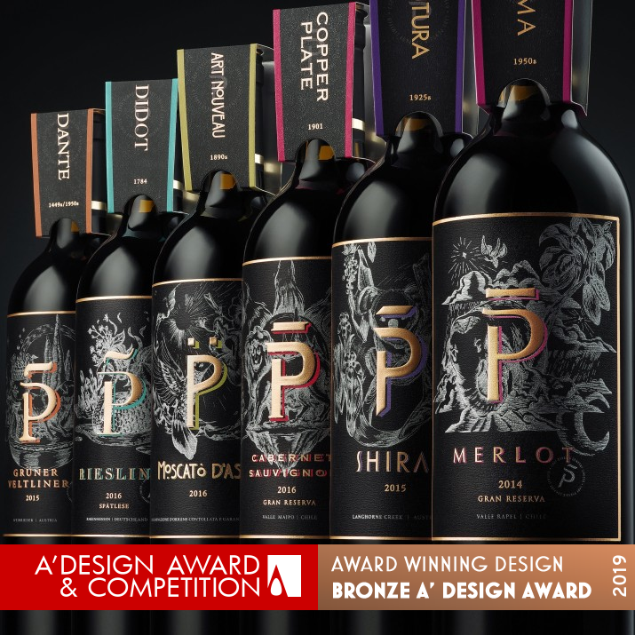 LadyPenguin P Wine Tasting Set Wine Package by Jansword Zhu Bronze Packaging Design Award Winner 2019 