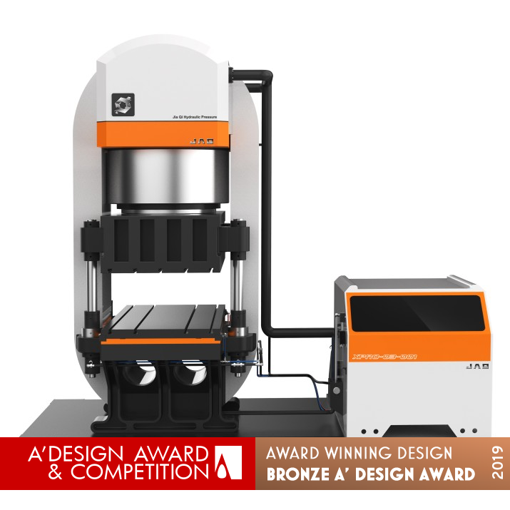 Wire Winding Hydraulic Press Multifunctional Hydraulic Press by Yong Zhang Bronze Prosumer Products and Workshop Equipment Design Award Winner 2019 