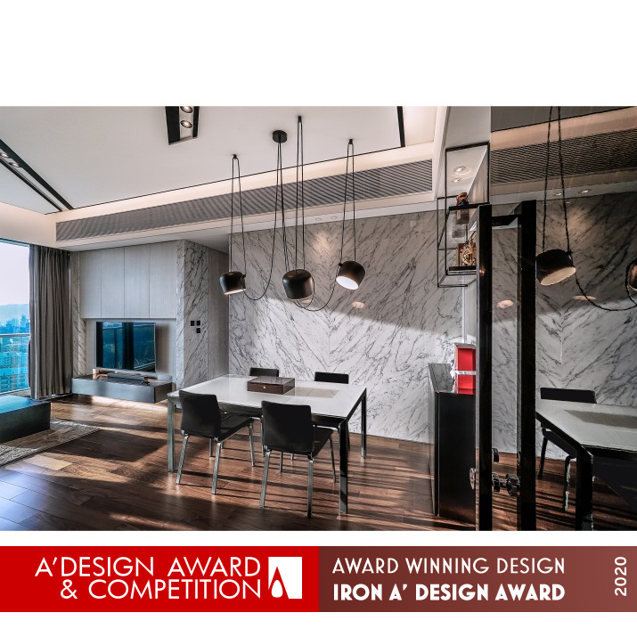 Free Flowing Private Residential Apartment by Benji Li Iron Interior Space and Exhibition Design Award Winner 2020 