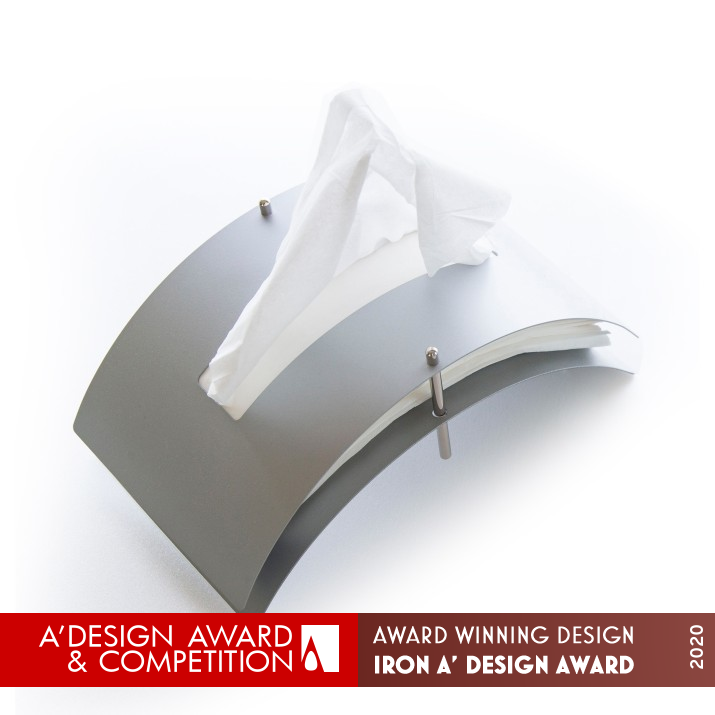 TPH Steel Tissue Paper Holder by Noriko Otaka Iron Furniture Design Award Winner 2020 