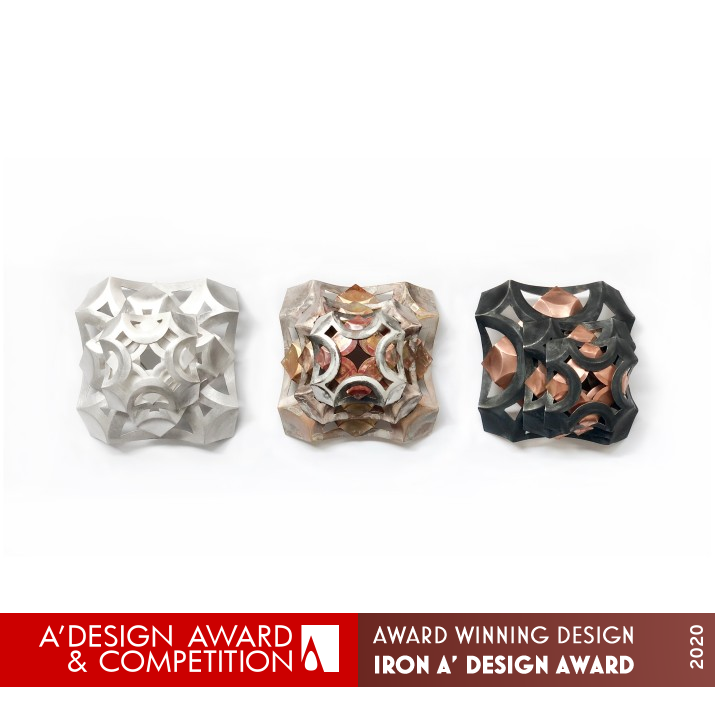 Dome Brooch by HaiYu Tan Iron Jewelry Design Award Winner 2020 