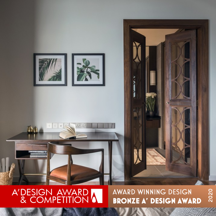 Rouge In Wood Residential House by Vault Design Lab Bronze Interior Space and Exhibition Design Award Winner 2020 