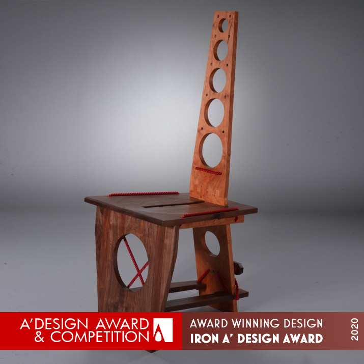 Square or Circle Chair by Xin Chen Iron Fine Arts and Art Installation Design Award Winner 2020 