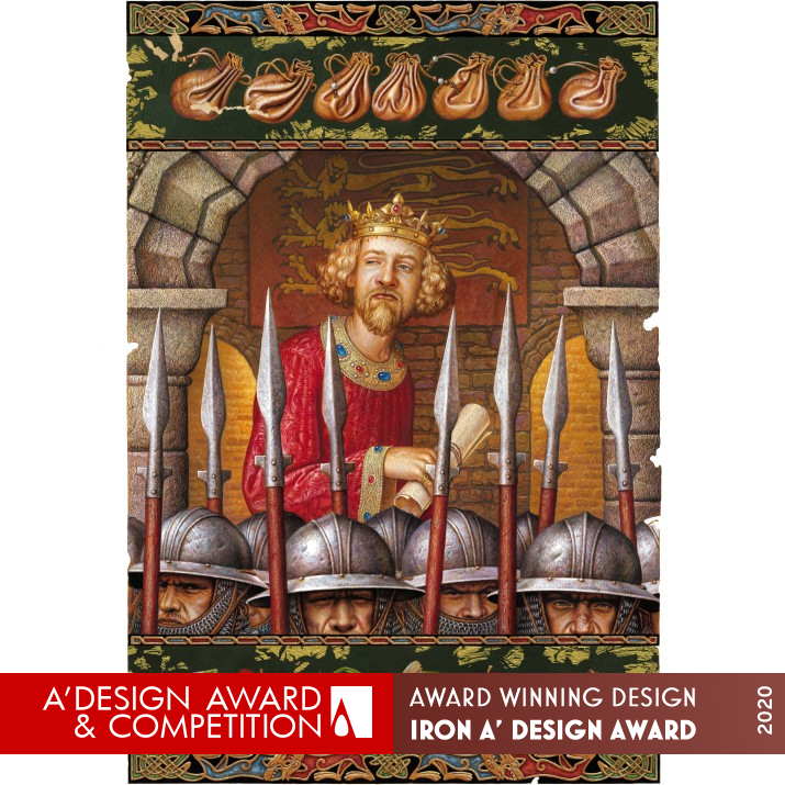 Prince John Book Illustration by Mykola Lomakin Iron Fine Arts and Art Installation Design Award Winner 2020 