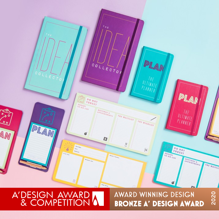Idea And Plan Stationery Products by Polin Kuyumciyan Bronze Art and Stationery Supplies Design Award Winner 2020 