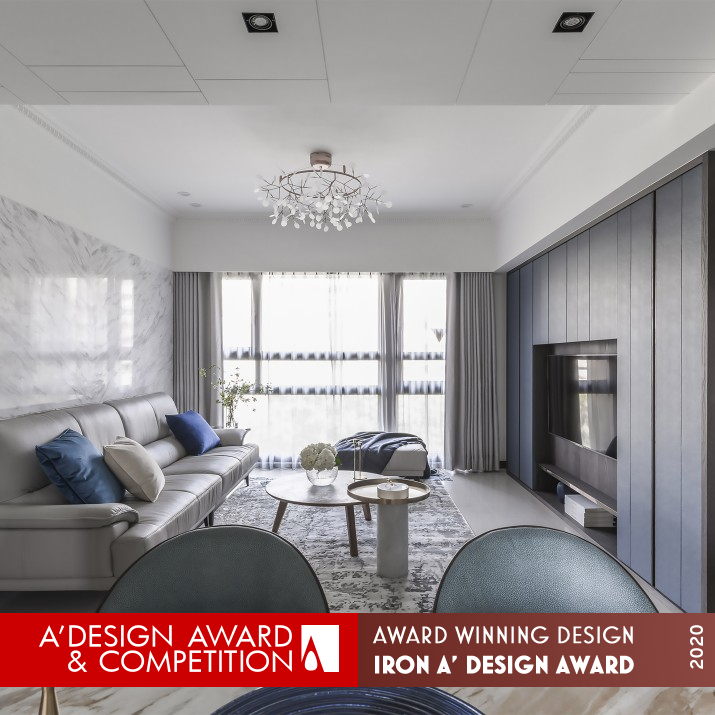 Blue-and-white Porcelain Residential House by Tong-Yi Hu Iron Interior Space and Exhibition Design Award Winner 2020 