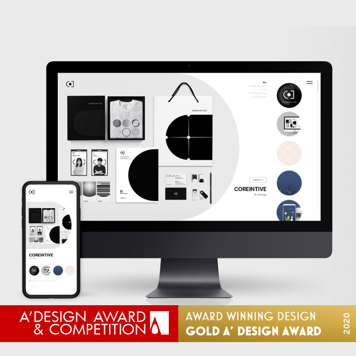 Coreintive Website by Donggyun Kang Golden Website and Web Design Award Winner 2020 