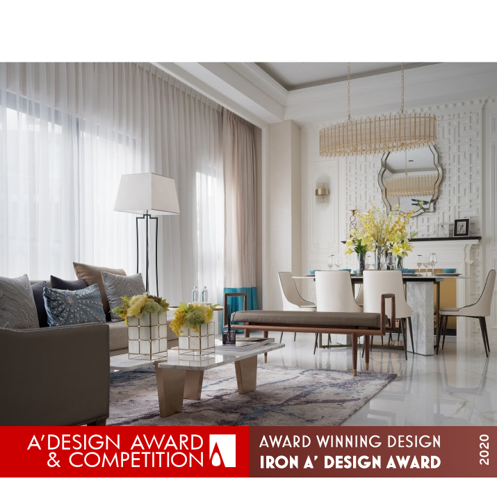 Eastern Neoclassical Residential Space by Jung Yuan Hou Iron Interior Space and Exhibition Design Award Winner 2020 