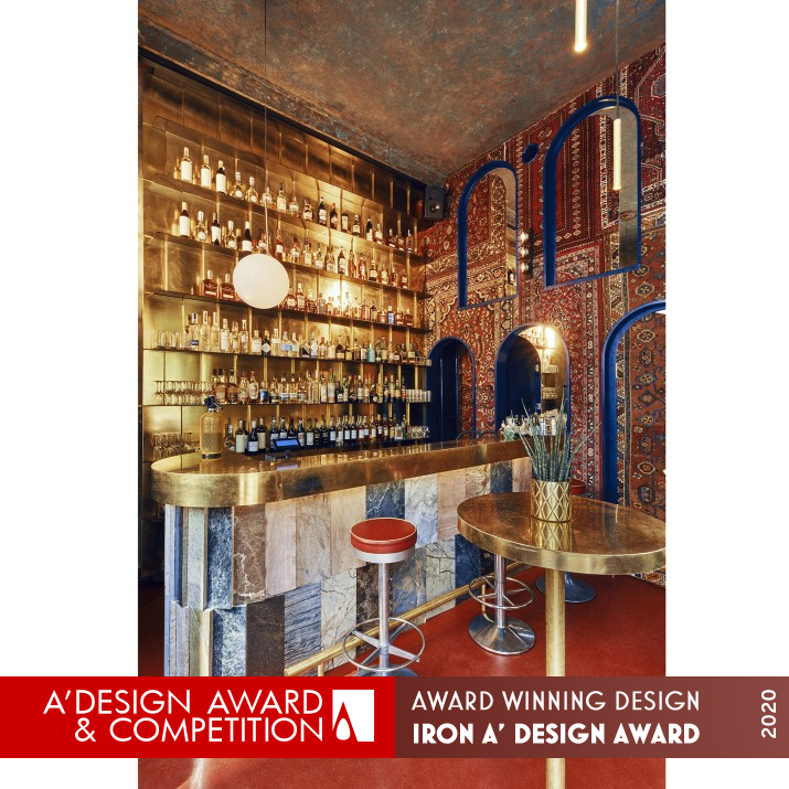 Aura Cocktail Bar by Kacper Gronkiewicz Iron Interior Space and Exhibition Design Award Winner 2020 
