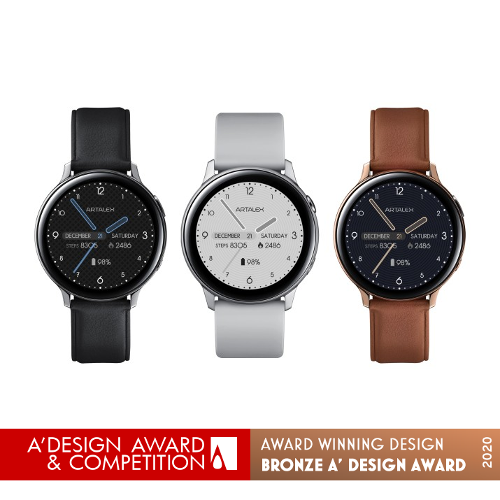 Simple Code II Saphire Smartwatch Face by Alex Pan Yong Bronze Interface, Interaction and User Experience Design Award Winner 2020 