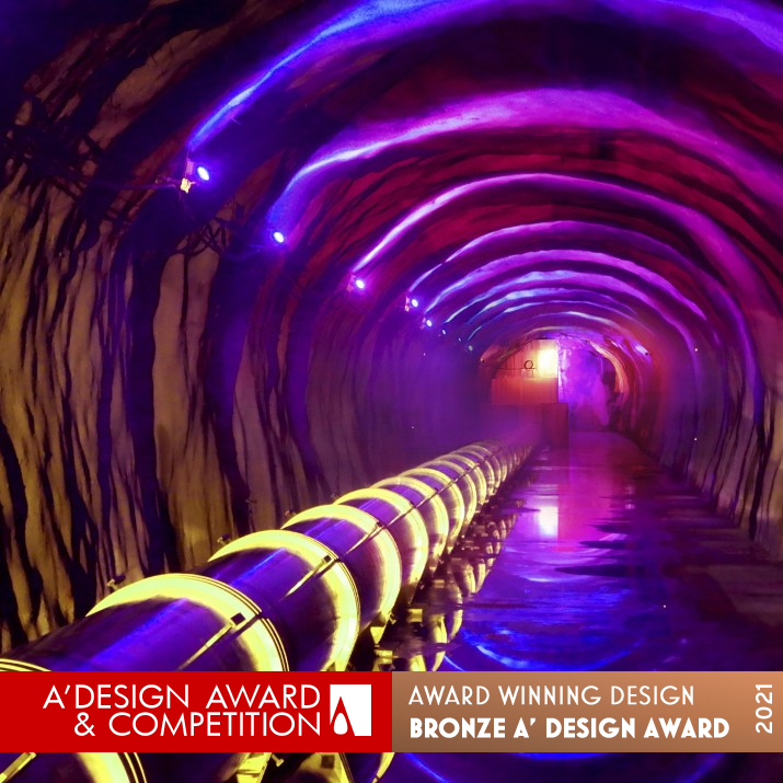 Eisackwerk St. Anton Lighting Design by Herward Dunkel Bronze Lighting Products and Fixtures Design Award Winner 2021 