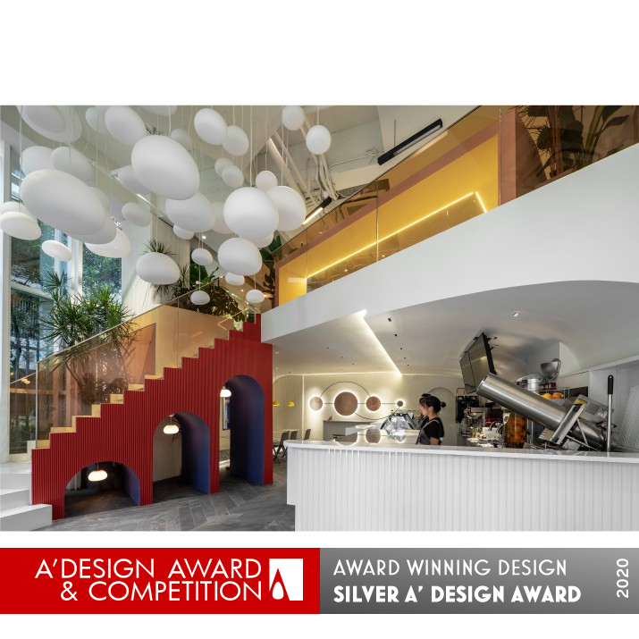 Food Gravitas Dining Space by Jun Li Silver Interior Space and Exhibition Design Award Winner 2020 