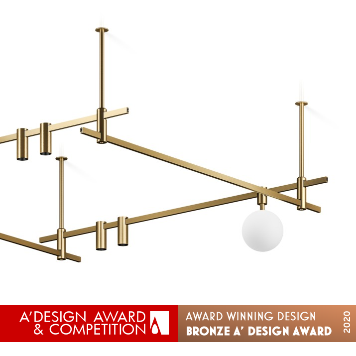 Auroom Lighting System by Alexander Vorontsov Bronze Lighting Products and Fixtures Design Award Winner 2020 