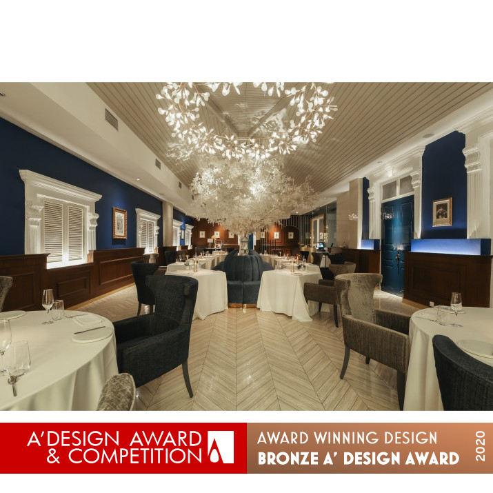 Blue Chip Indulgence Restaurant by Chaos Design Studio Bronze Interior Space and Exhibition Design Award Winner 2020 