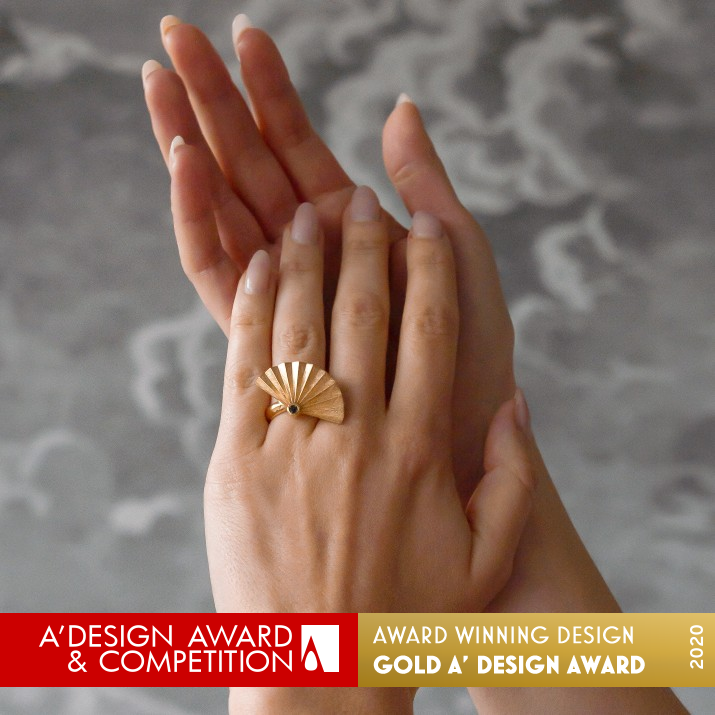 Ohgi Ring by Mimaya Dale Golden Jewelry Design Award Winner 2020 