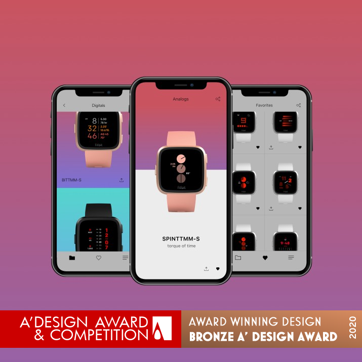 Ttmm-s for Fitbit Versa App by Albert Salamon Bronze Interface, Interaction and User Experience Design Award Winner 2020 