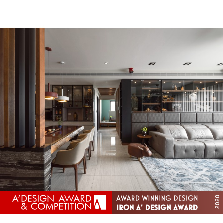 Elegant Whirling of Wood Residential by Tzu-Yi Yang and Chun Chun Yang Iron Interior Space and Exhibition Design Award Winner 2020 