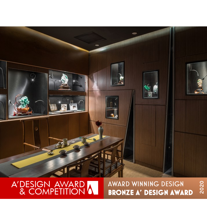 Rock Jewelry Store by Qingfan Zhang Bronze Interior Space and Exhibition Design Award Winner 2020 