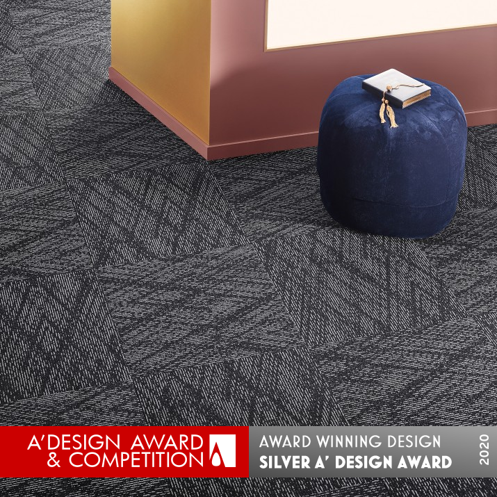 Superior 1051 D1062 Carpet Tile by Vorwerk & Co Teppichwerke GmbH & Co Kg Silver Textile, Fabric, Textures, Patterns and Cloth Design Award Winner 2020 