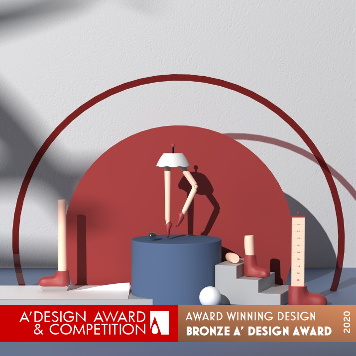 Table Dancers Stationery by Zhang Yingli, Xv Hongxin and Li Ruotong Bronze Art and Stationery Supplies Design Award Winner 2020 