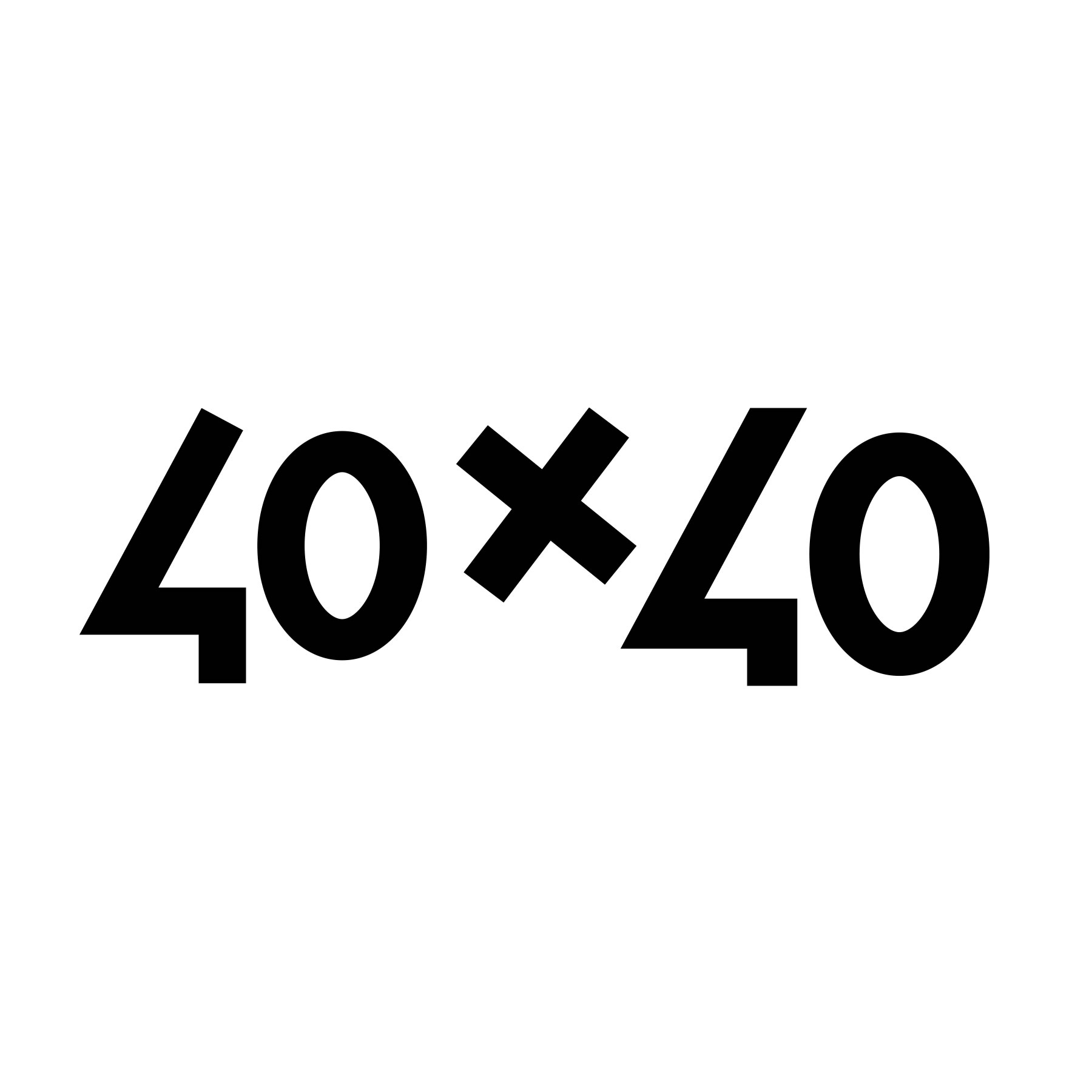 40 x 40 design exhibitions logo