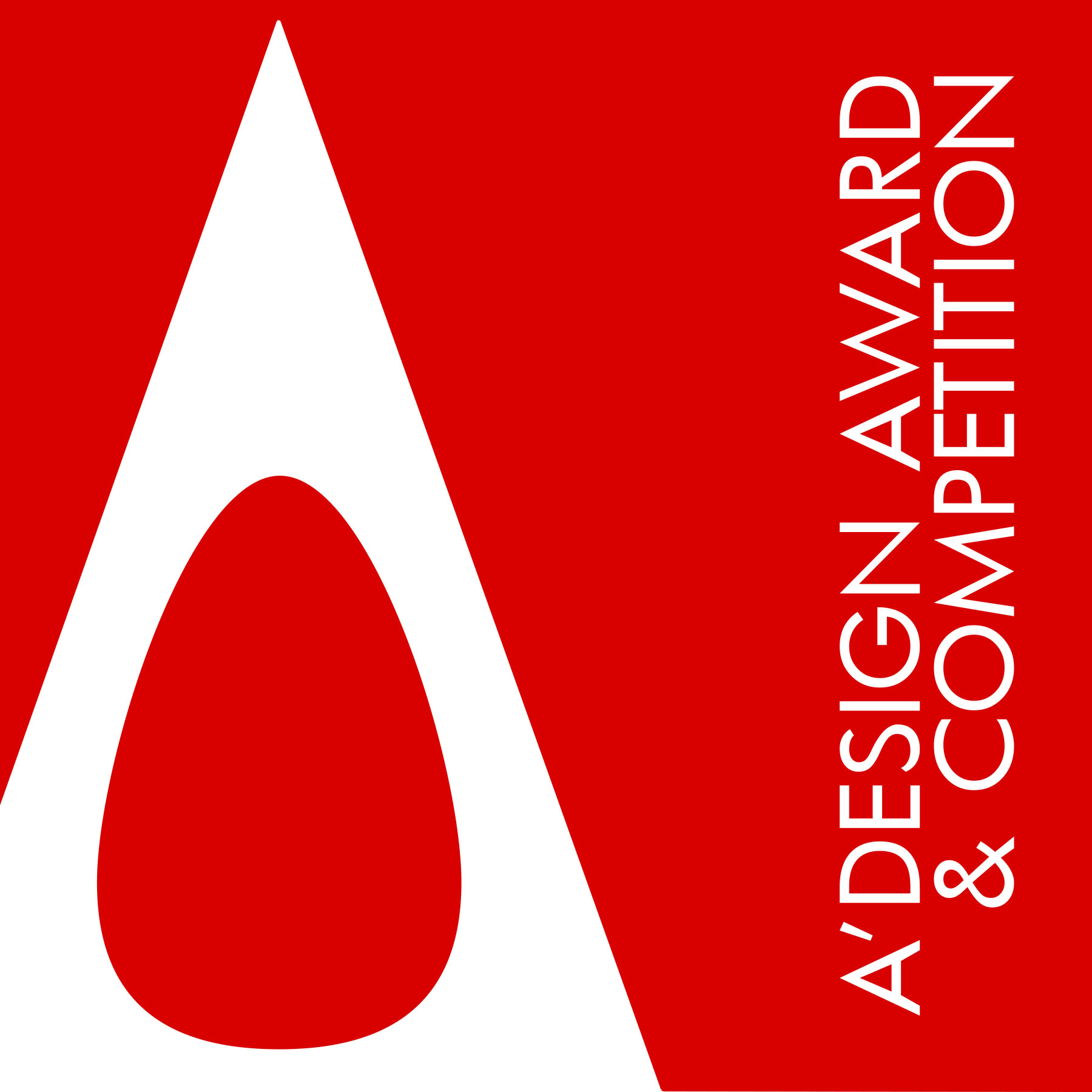 logo del premio di design rosso