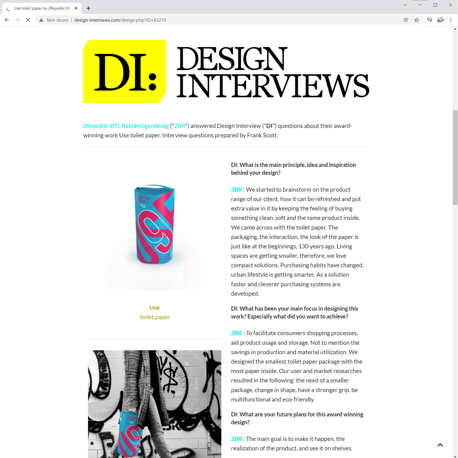 interviews with award-winning designers