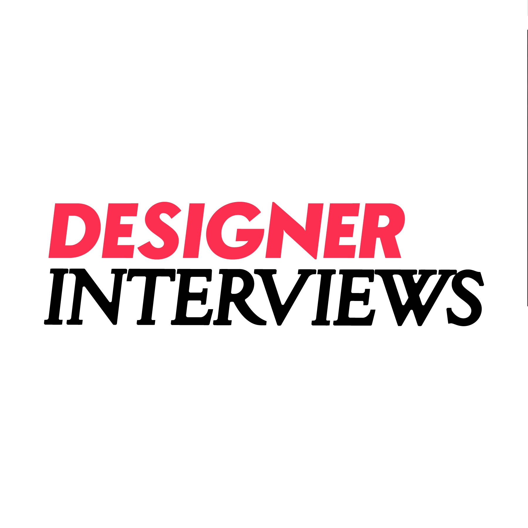 logo of the Designer Interviews
