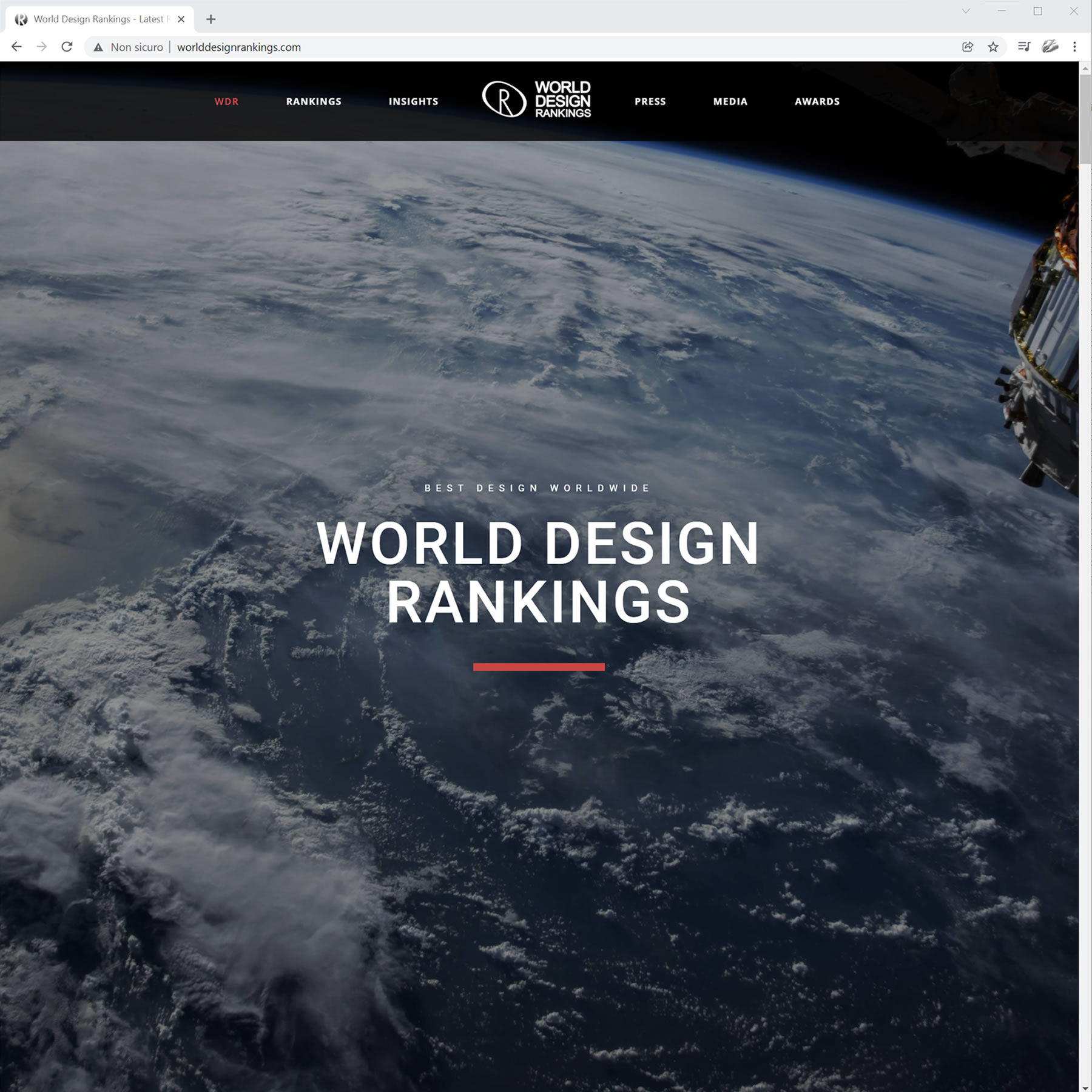 Sito Web World Design Rankings