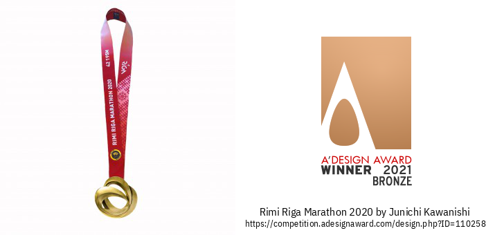 Riga marathon 2020 ஓட்டப்பந்தயப் பதக்கங்கள்