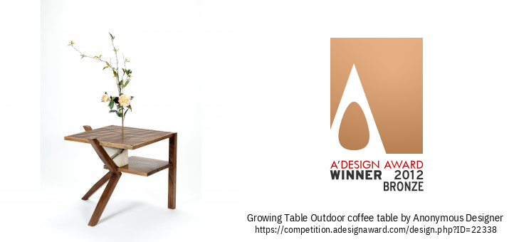 Growing Table 屋外のコーヒーテーブル