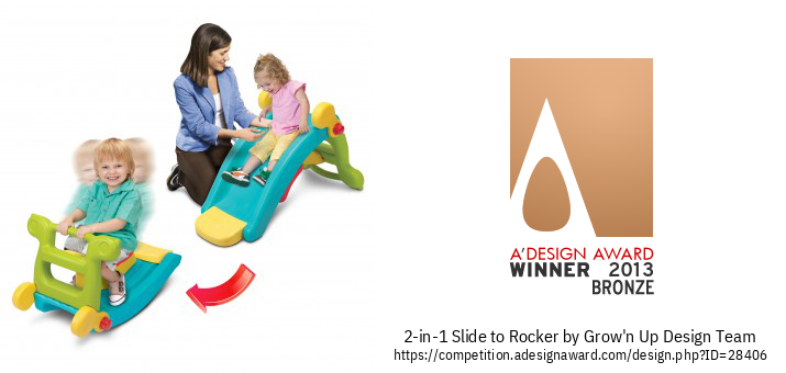 2-in-1 Slide to Rocker 蹺板和滑梯