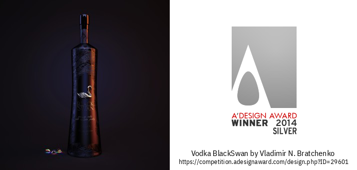 BlackSwan Vodka Premium Dengan Perhiasan