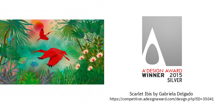 Scarlet Ibis Visuell Kunst