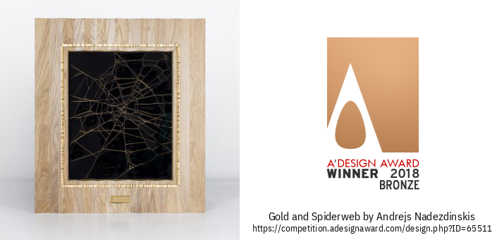 Gold and Spiderweb Umetnost