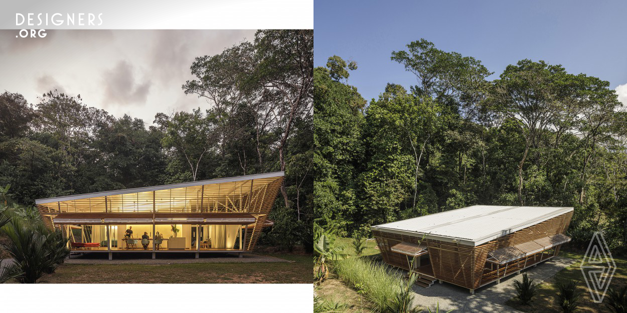 The NFH is developed for serial production, based on a larger toolbox of prefabricated residential typologies. A first prototype was built for a European family in the southwest of Costa Rica. They chose a two-bedroom configuration with steel structure and pine wood finishes, which was shipped to its target location on one single truck. The building is designed around a central service core in order to optimize logistical efficiency regarding assembly, maintenance and usage. The project seeks for integral sustainability in terms of its economic, environmental, social and spatial performance.